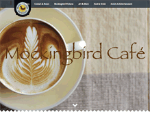 Tablet Screenshot of mockingbirdcafe.com